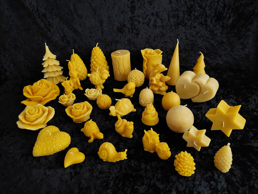 Figuren Kerzen aus Bienenwachs