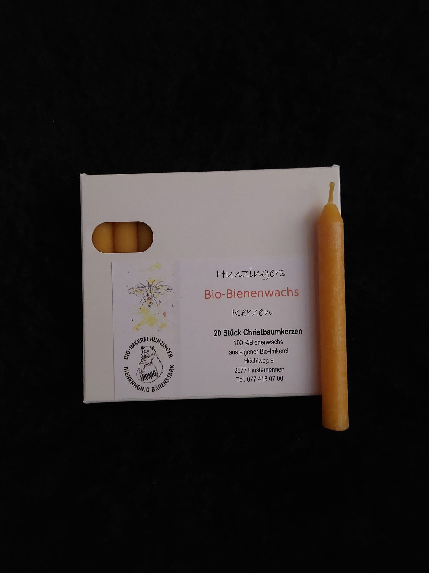 Stab-, Stumpen- & Baum Kerzen aus Bienenwachs